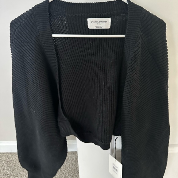 NWT Spiritual Gangster Black Vera Studio Shrug - Picture 2 of 5